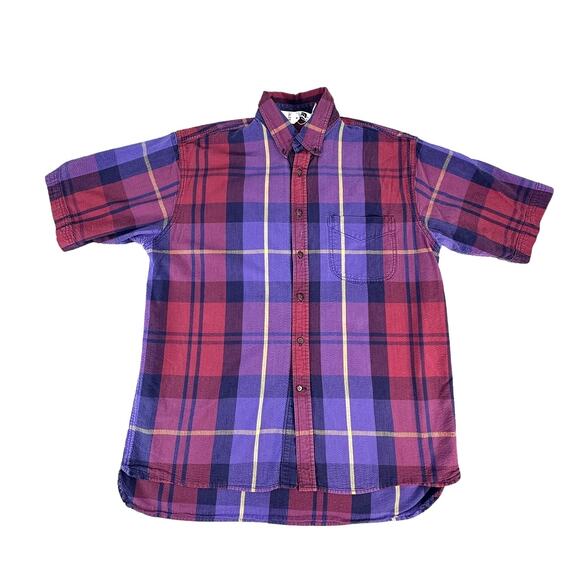 The North Face Other - Vintage The North Face Seersucker Checked Short Sleeve Button Down Shirt Size M